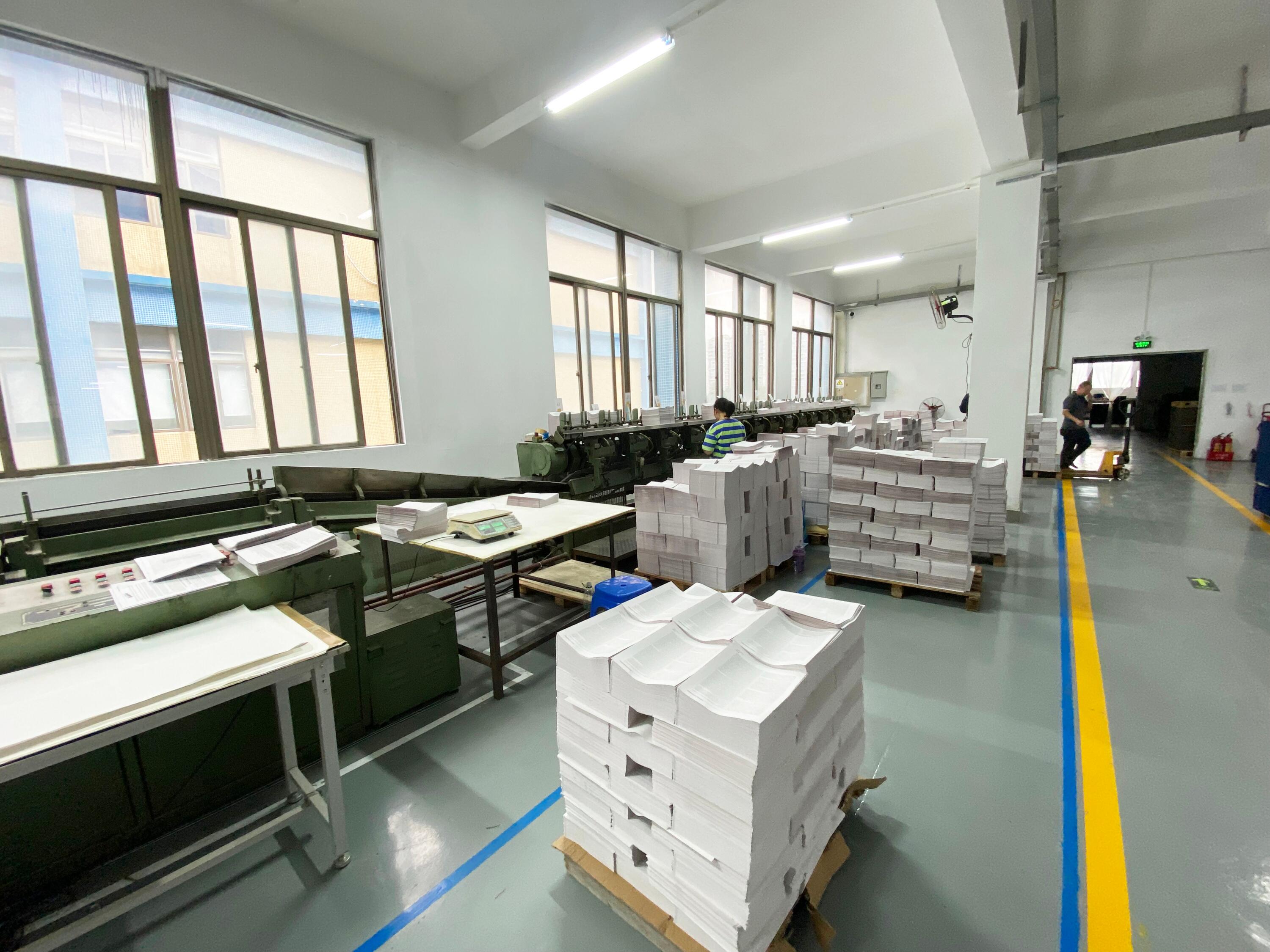 Printed label details prepared for quality inspection